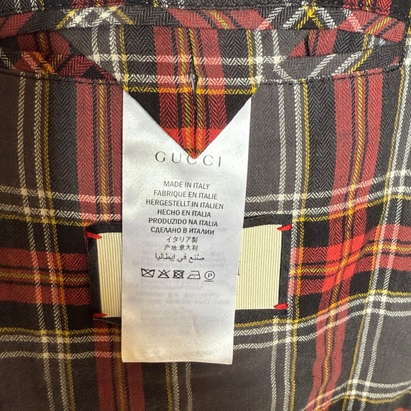 Gucci Blue Denim Jacket with Red Patch - Picture 6 of 9